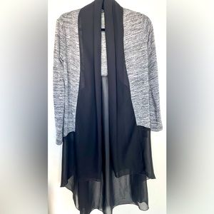 Made in Canada cardigan sweater with guipure